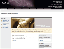 Tablet Screenshot of genexdiagnostics.com